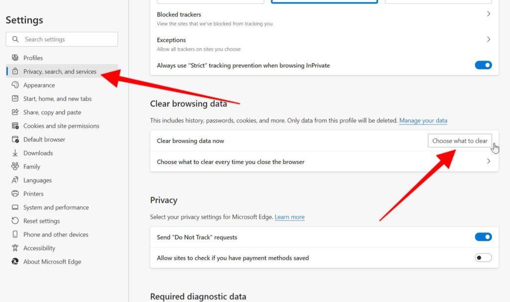 Microsoft Edge - Privacy, security and services
